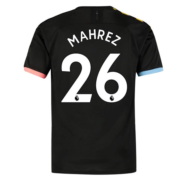 Camiseta Manchester City NO.26 Mahrez 2ª 2019/20 Negro